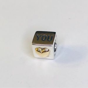 Pandora 14k Heart I Love You Charm